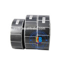 Removable barcode adhesive thermal transfer label roll